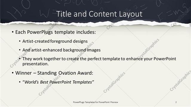 Title and Content presentation slide layout