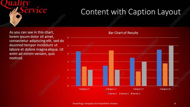 Content with Caption presentation slide layout