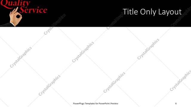 Title Only presentation slide layout