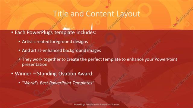 Title and Content presentation slide layout