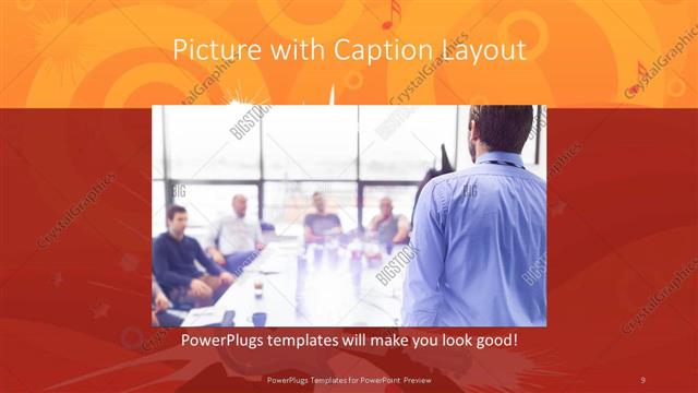 Picture with Caption presentation slide layout