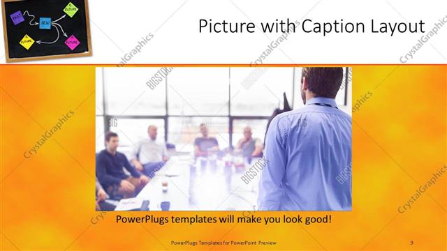 Picture with Caption presentation slide layout