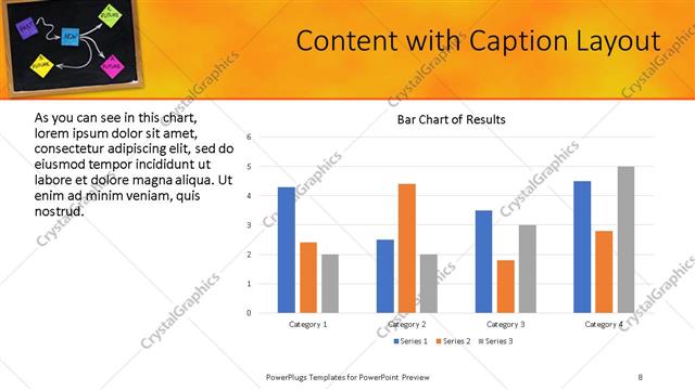 Content with Caption presentation slide layout