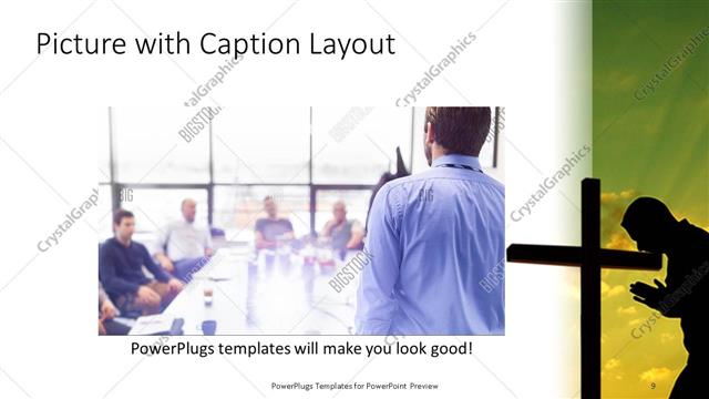 Picture with Caption presentation slide layout