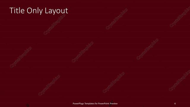 Title Only presentation slide layout