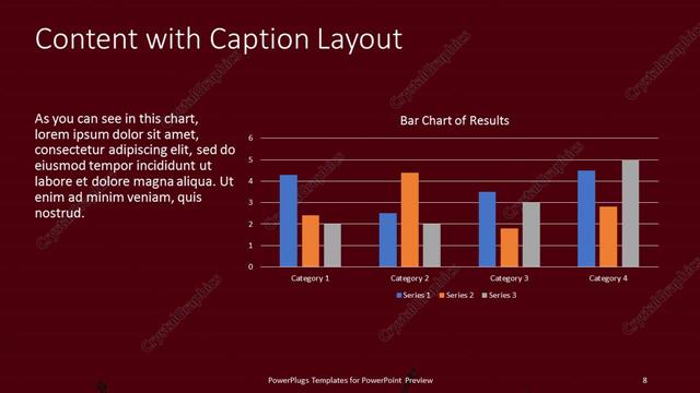 Content with Caption presentation slide layout