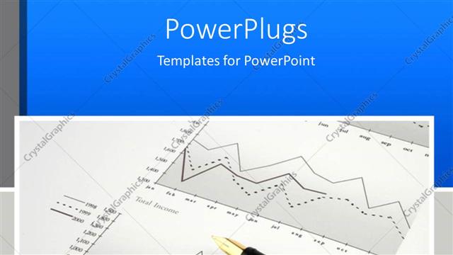  Presentation with black paper - Black and silver colored pen on a finance graph paper