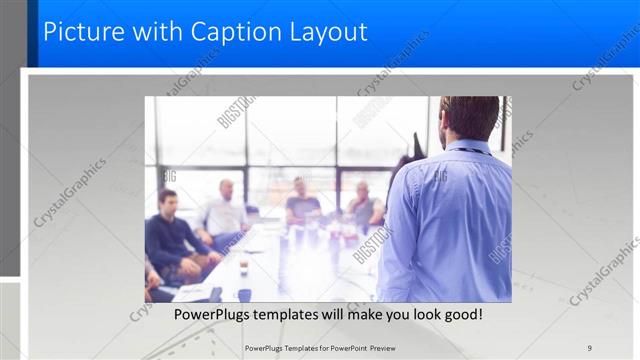Picture with Caption presentation slide layout