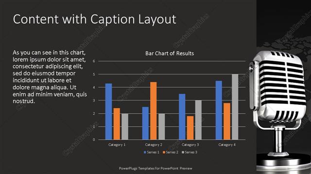 Content with Caption presentation slide layout