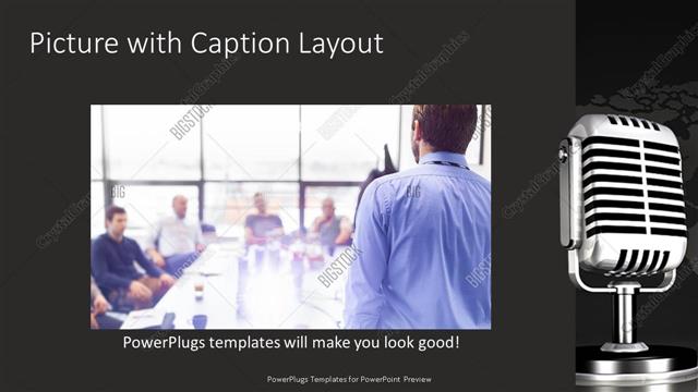 Picture with Caption presentation slide layout