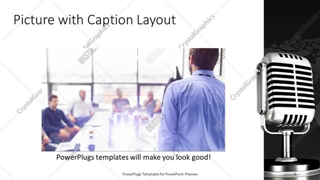 Picture with Caption presentation slide layout
