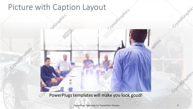 Picture with Caption presentation slide layout