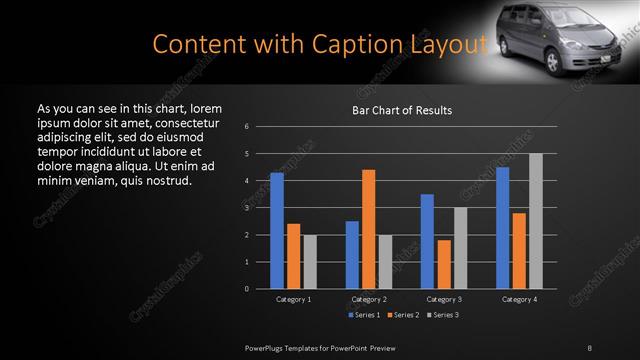Content with Caption presentation slide layout