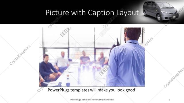 Picture with Caption presentation slide layout