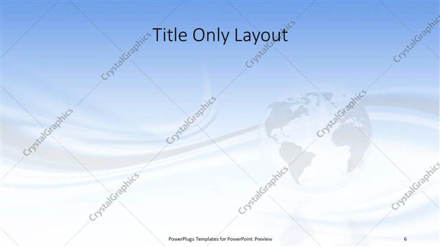 Title Only presentation slide layout
