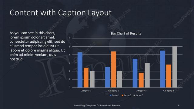 Content with Caption presentation slide layout