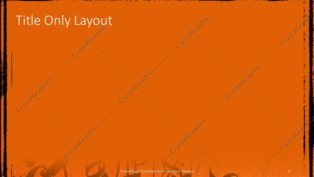 Title Only presentation slide layout