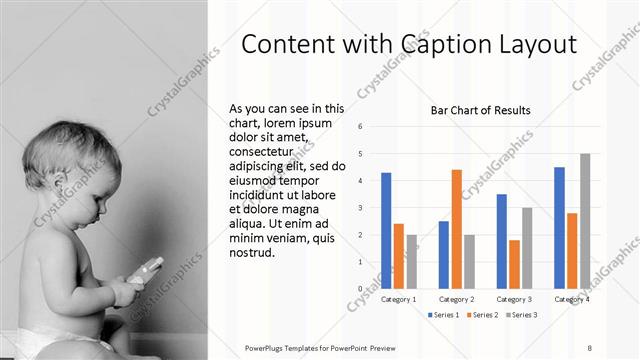 Content with Caption presentation slide layout
