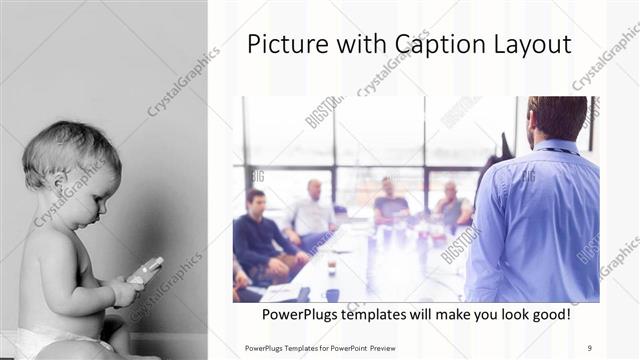 Picture with Caption presentation slide layout