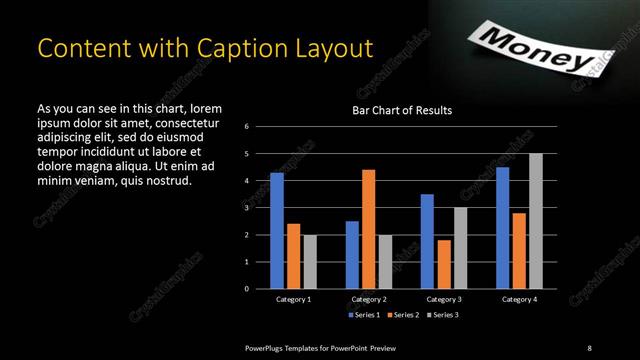 Content with Caption presentation slide layout