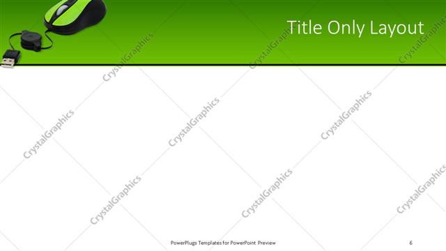 Title Only presentation slide layout