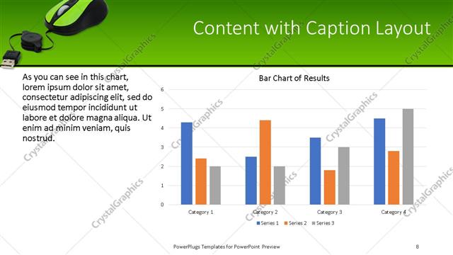 Content with Caption presentation slide layout