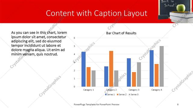 Content with Caption presentation slide layout
