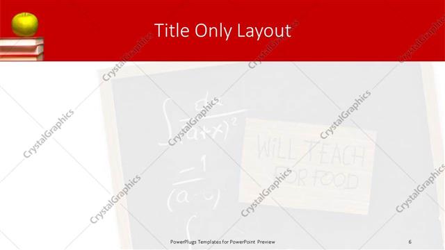 Title Only presentation slide layout