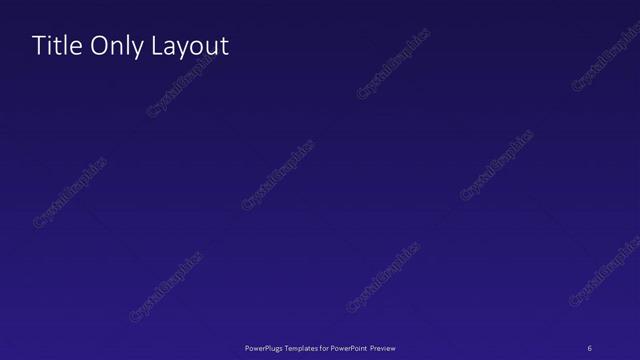 Title Only presentation slide layout