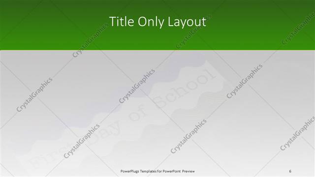 Title Only presentation slide layout