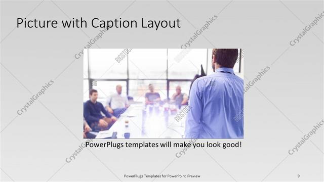 Picture with Caption presentation slide layout