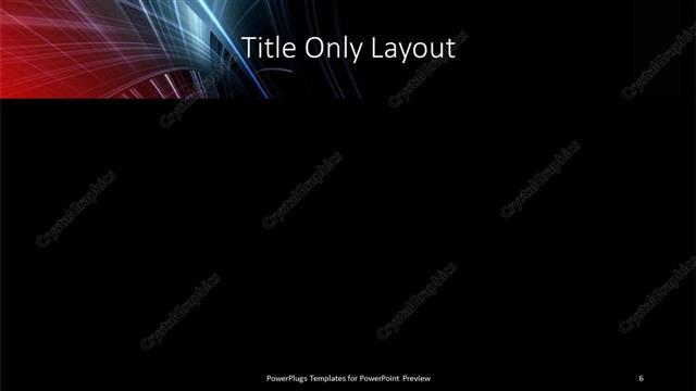 Title Only presentation slide layout