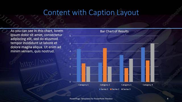 Content with Caption presentation slide layout