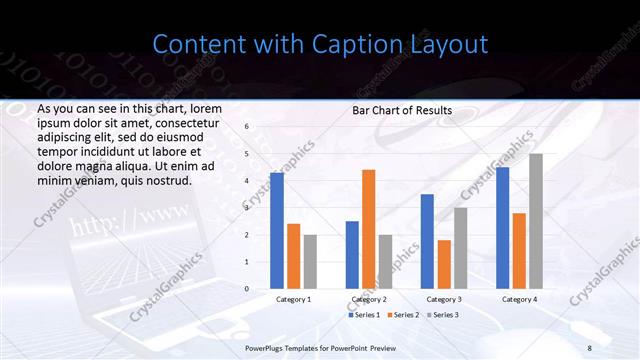 Content with Caption presentation slide layout