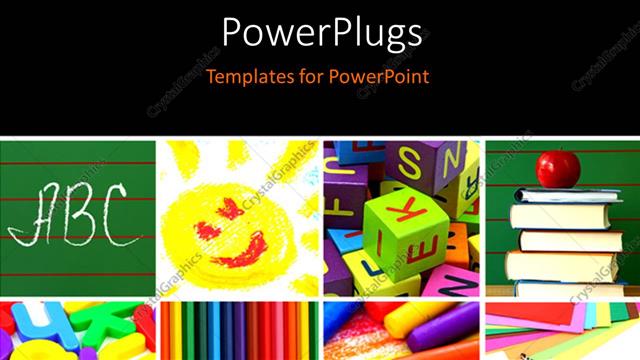  Presentation with points - A blackish background with a number of bullet points