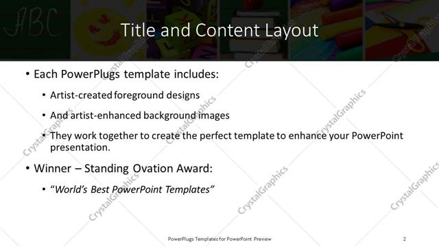 Title and Content presentation slide layout