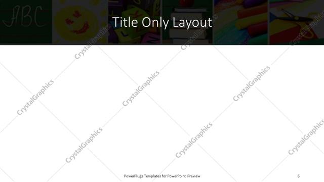 Title Only presentation slide layout