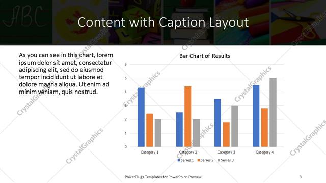 Content with Caption presentation slide layout