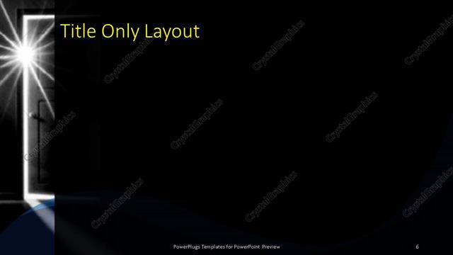 Title Only presentation slide layout