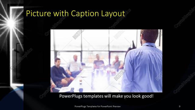 Picture with Caption presentation slide layout