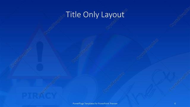 Title Only presentation slide layout