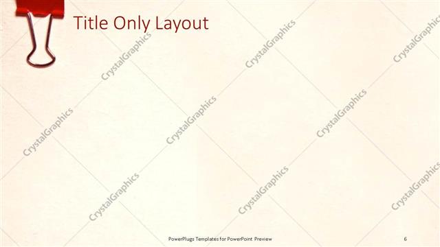 Title Only presentation slide layout