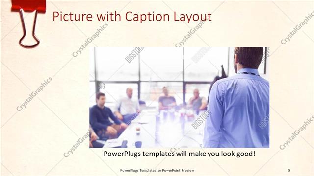 Picture with Caption presentation slide layout