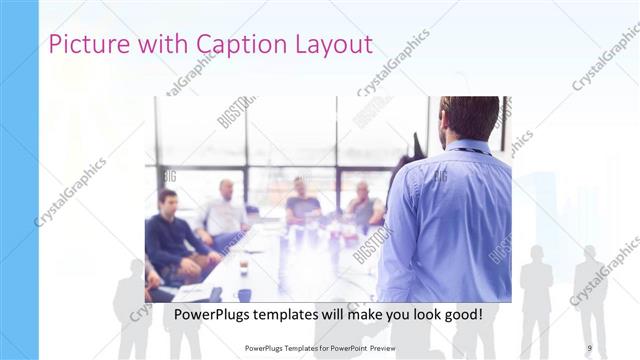 Picture with Caption presentation slide layout