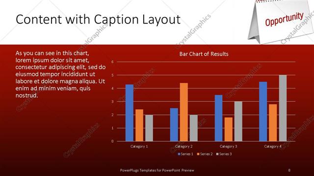 Content with Caption presentation slide layout