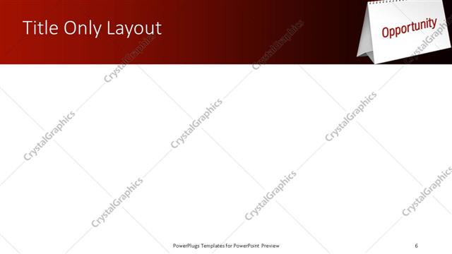 Title Only presentation slide layout