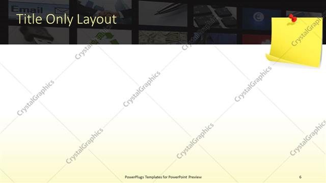 Title Only presentation slide layout