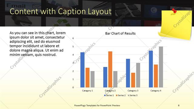 Content with Caption presentation slide layout