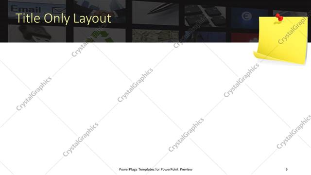 Title Only presentation slide layout