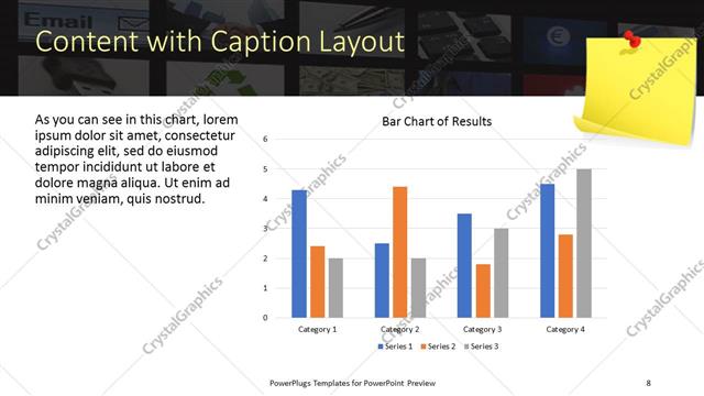 Content with Caption presentation slide layout